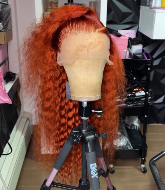 GINGER DEEP WAVE 13x6 HD LACE FRONT WIG 180% DENSITY